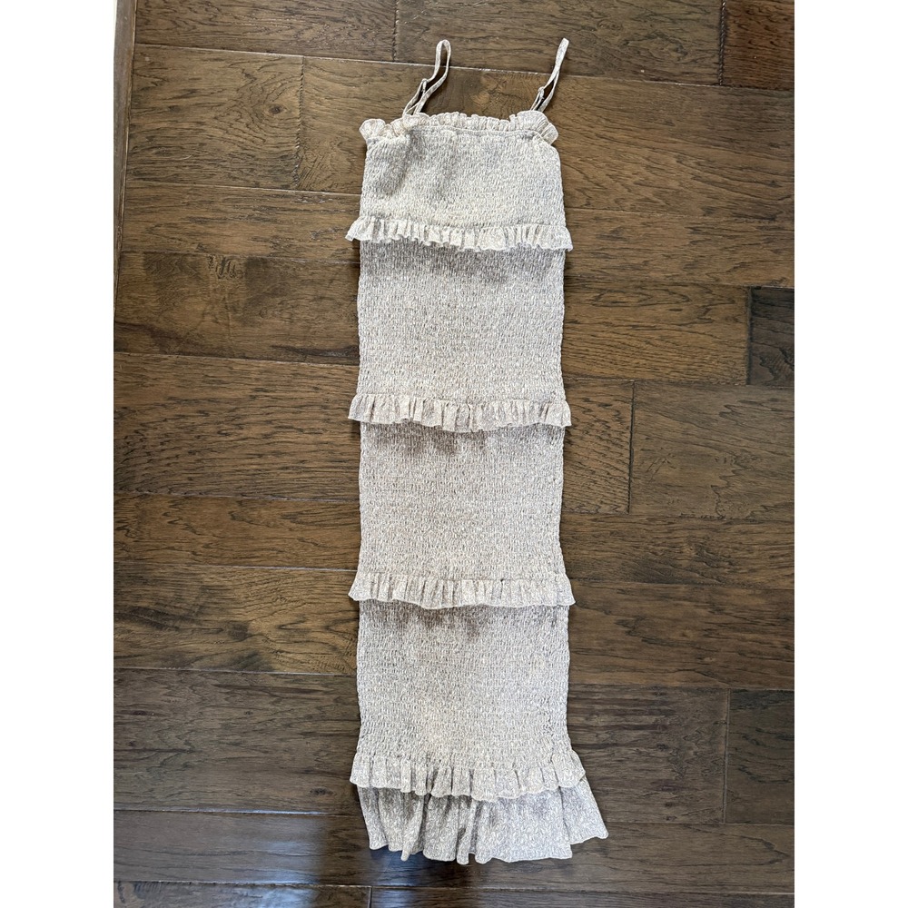 Mable Smocked Ruffle Midi Dress Size Small Cottagecore